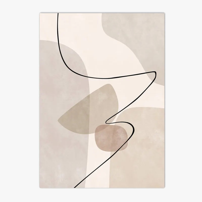 Tableau  art mural abstrait géométrique moderne pour décoration intérieure