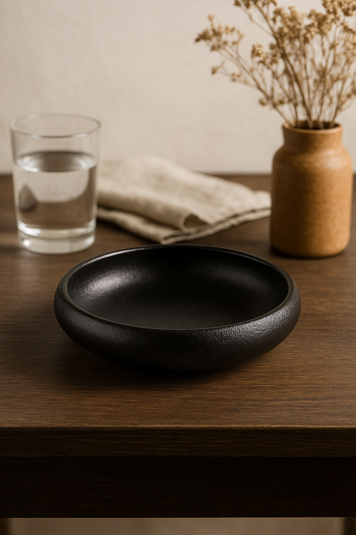 Assiette ceramique emaillee style coreen 15 cm