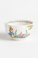 Assiette ceramique motif citrouille lapin style jardin mignon