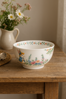 Assiette ceramique motif citrouille lapin style jardin mignon
