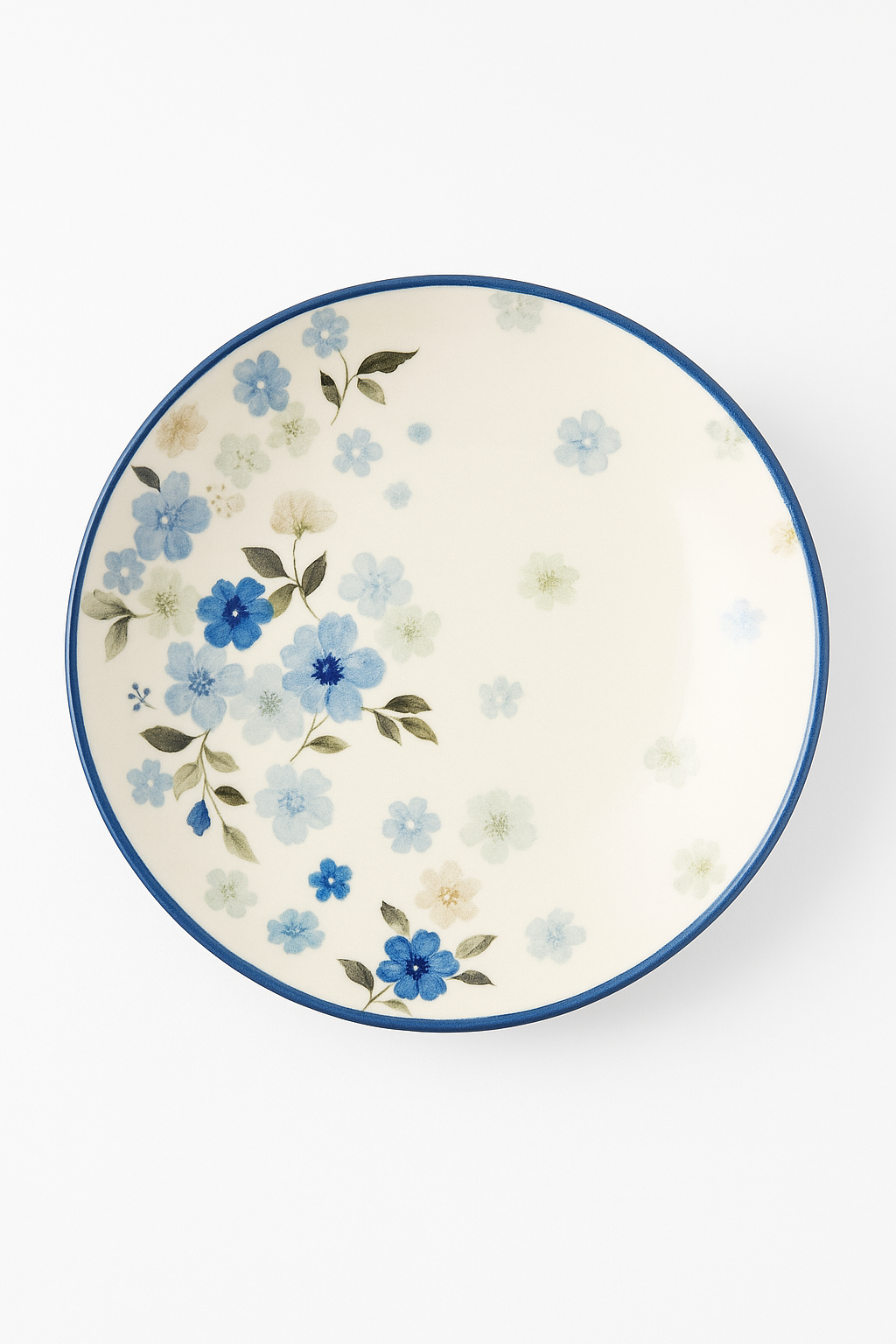 Assiettes céramique émaillée style floral japonais cuisine - vue 2 sur 2