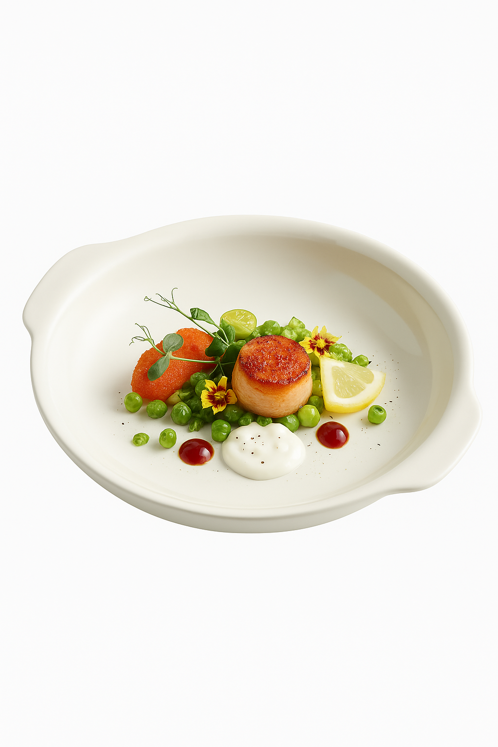 Assiettes ceramique forme irreguliere style moderne cuisine - vue 3 sur 2