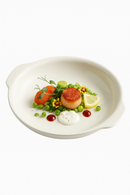 Assiettes ceramique forme irreguliere style moderne cuisine