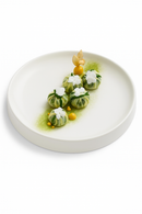 Assiettes céramique rondes style japonais pour repas