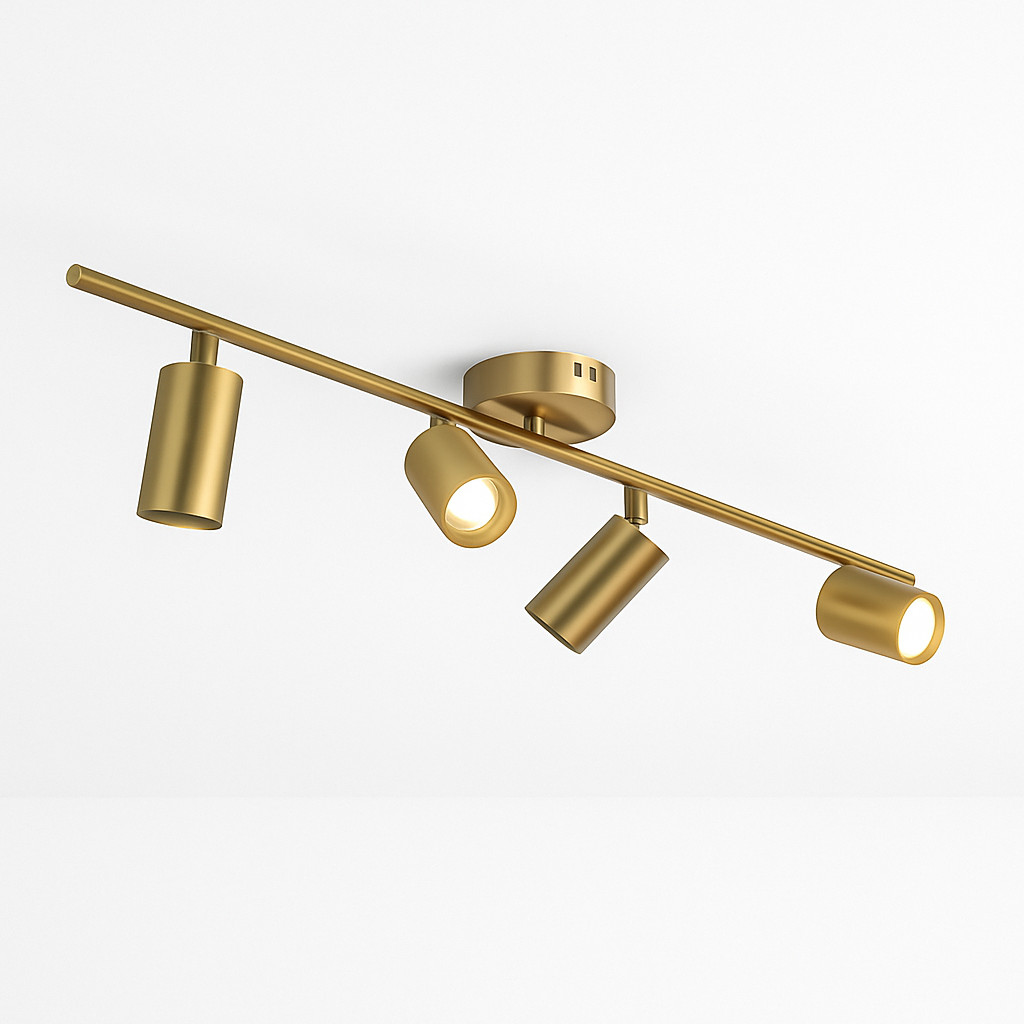 Barre spots LED en aluminium noir ou doré Mounted - vue 6 sur 7