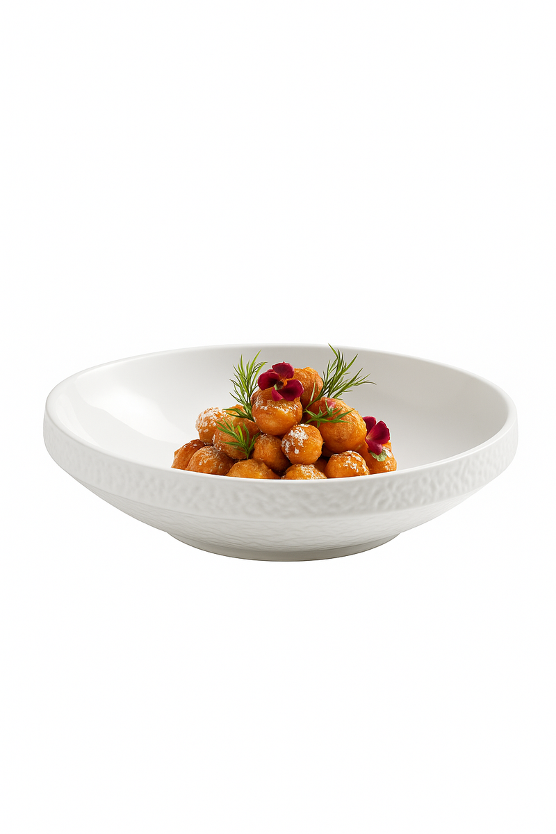 Bol de table en céramique style roche épais