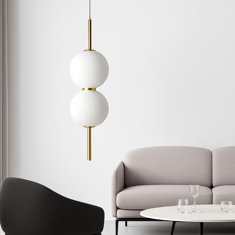 Boule de verre suspension pour chambre chevet lampe suspendue lustres de plafond éclairage moderne décoration entrée Luminaire Led