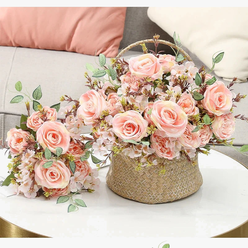 bouquet de fleurs artificielles pour décoration intérieure élégante