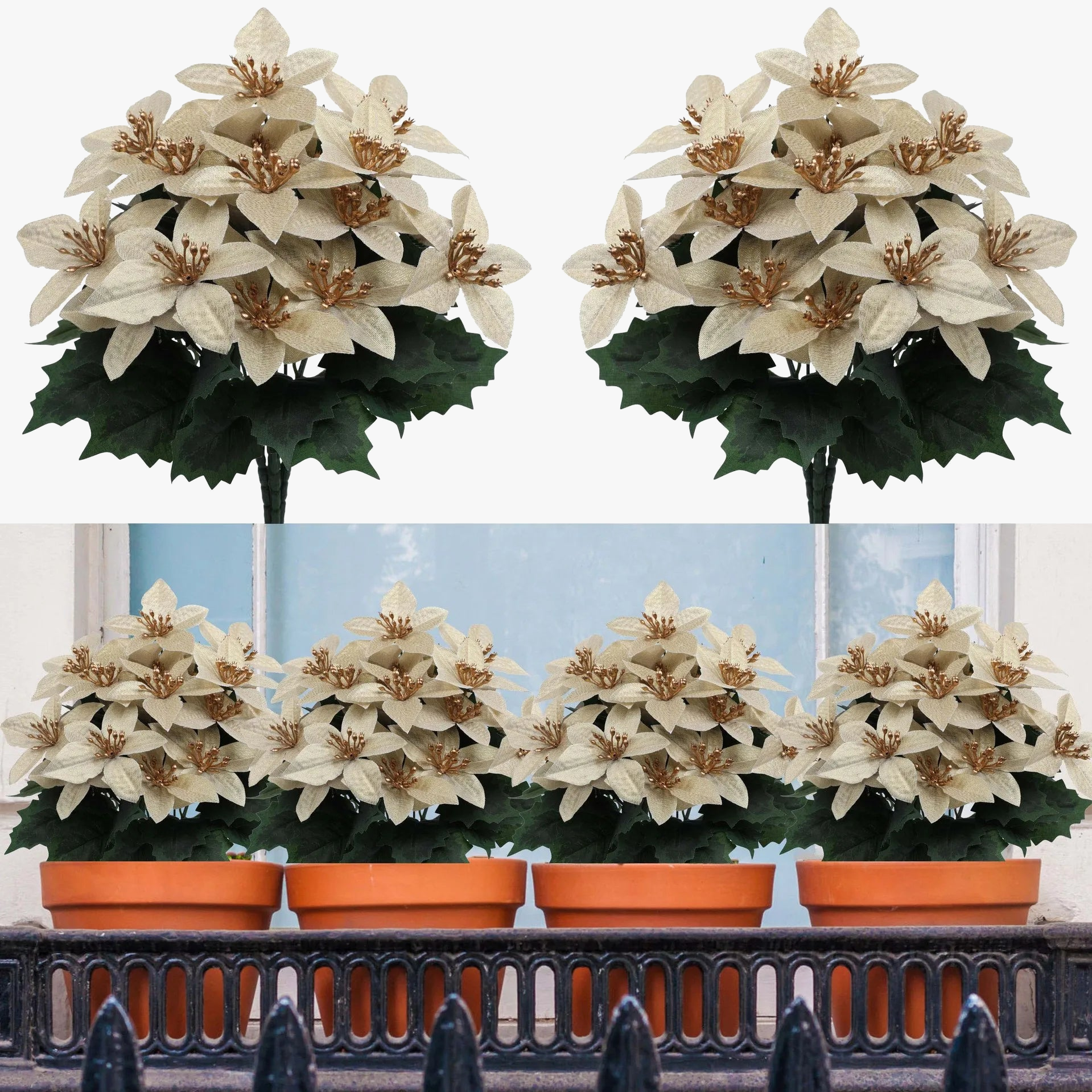 bouquet de fleurs artificielles pour Noël et mariage 2025