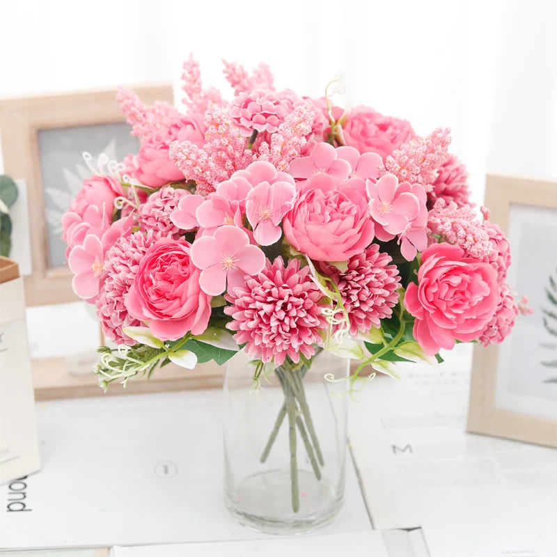 bouquets de mariée en soie pivoine décorations florales pour mariage