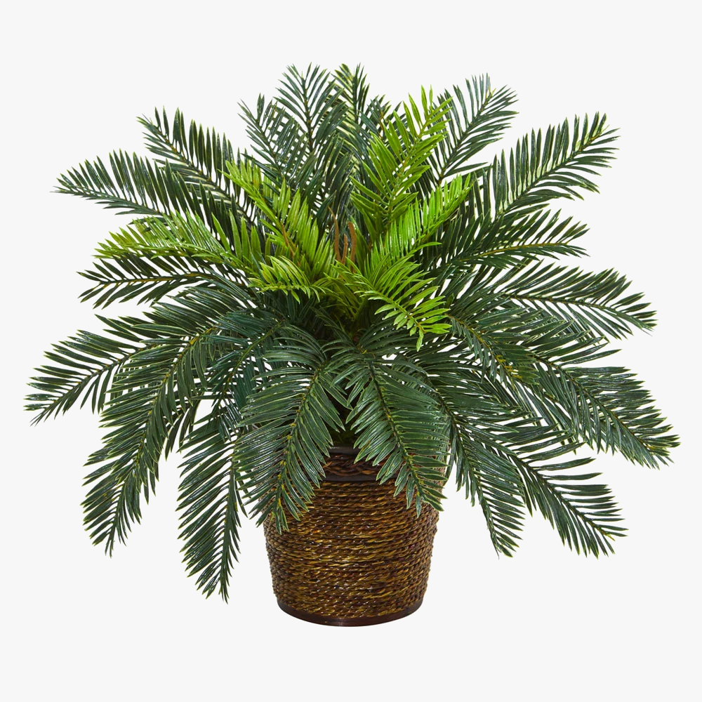 Branche de palmier artificielle pour décoration tropicale intérieure et extérieure