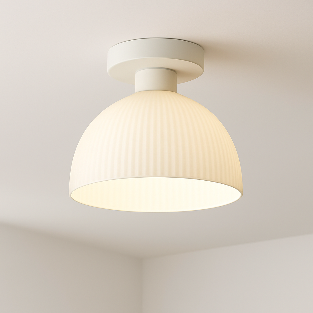 Céramique verre Led couloir plafonnier pour allée couloir vestiaire balcon nordique E27 acrylique lustre reste luminaires - vue 3 sur 23