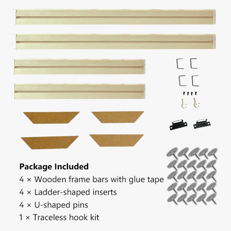 cadre mural en bois pour toiles et peintures décoratives