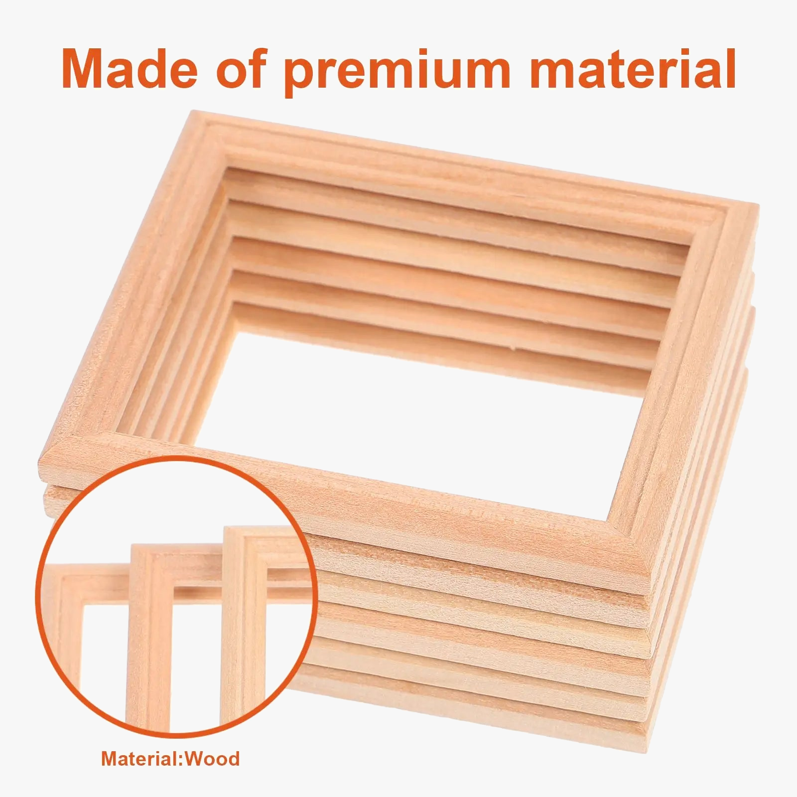 cadre photo miniature pour maison de poupée et accessoires en bois