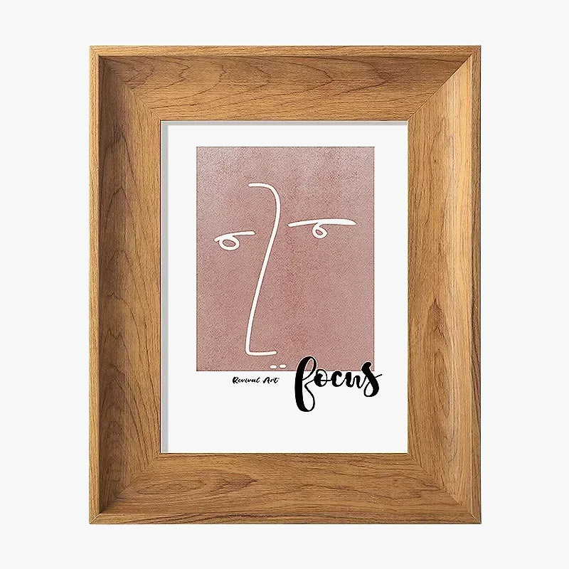 cadre photo vintage élégant en bois pour décoration murale et de table