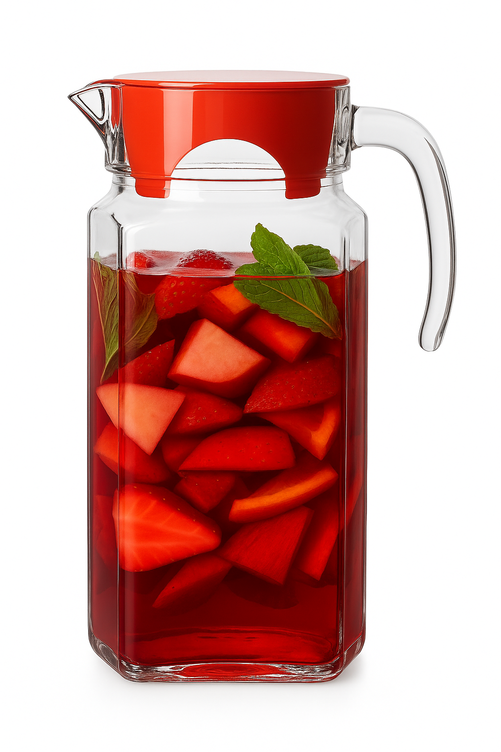 Carafe en verre avec poignée 175 l design