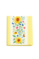 Chemin de table motifs tournesols papillons style champêtre