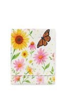 Chemin de table motifs tournesols papillons style champetre