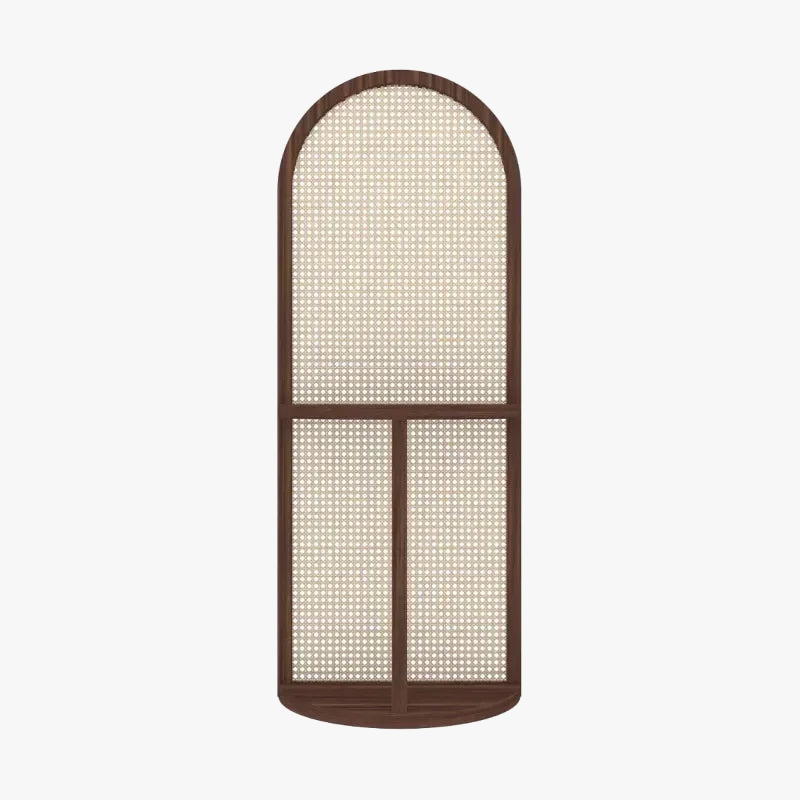 cloison de séparation en rotin japonais étagère mobile design moderne