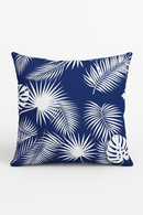 coussin bleu marine géométrique pour déco de canapé