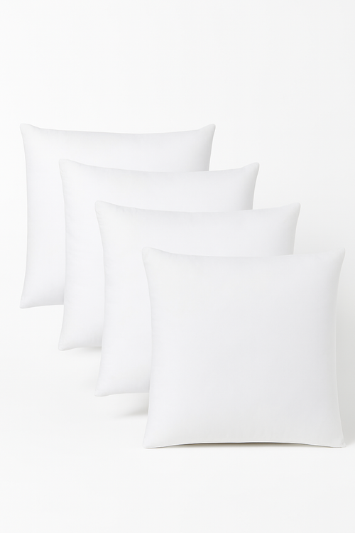 coussin décoratif carré en coton doux 45x45 cm pour lit ou canapé