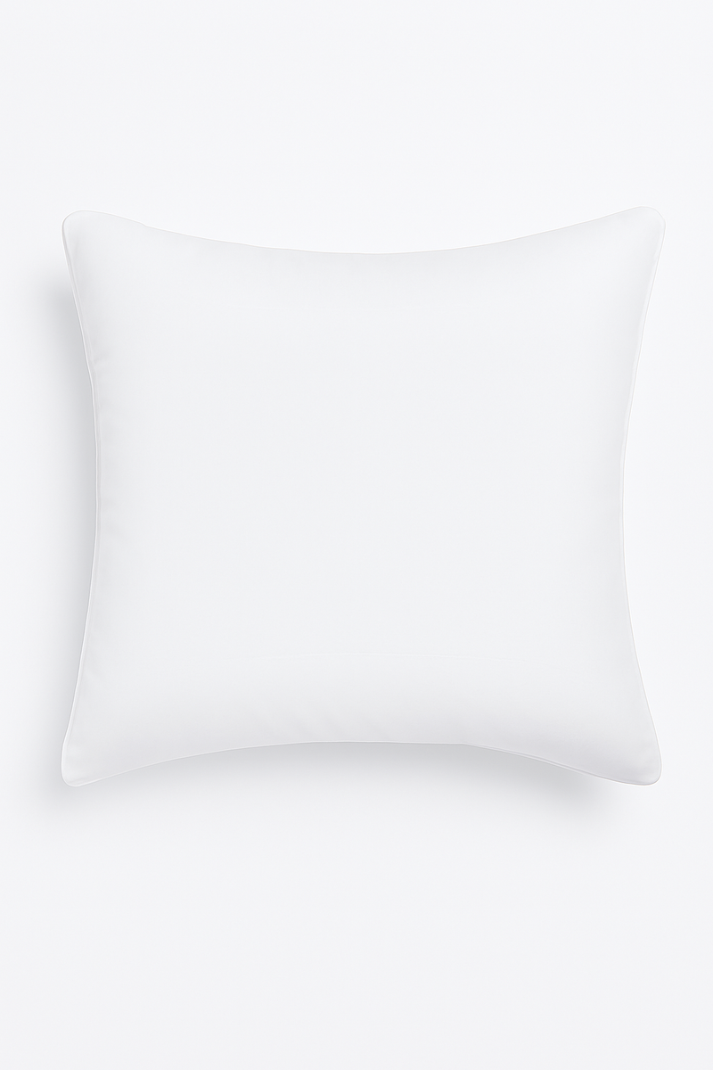 coussin décoratif carré en coton doux 45x45 cm pour lit ou canapé