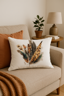 coussin décoratif rectangulaire motifs plumes 30 x 50 cm