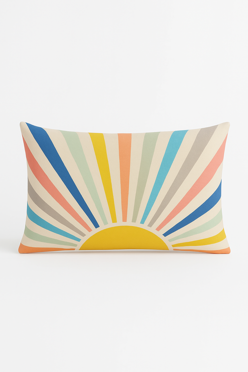coussin lombaire géométrique abstrait double face décoratif
