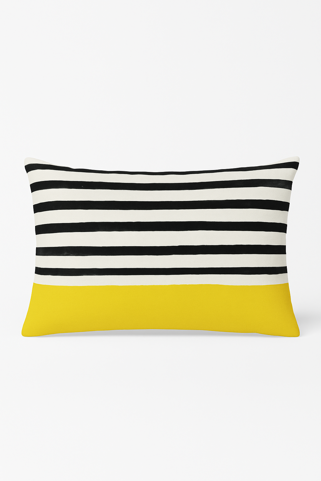 coussin lombaire motif géométrique abstrait réversible élégant