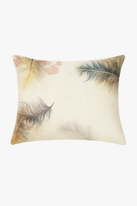 coussin rectangulaire motif plumes 30 x 50 cm décoratif