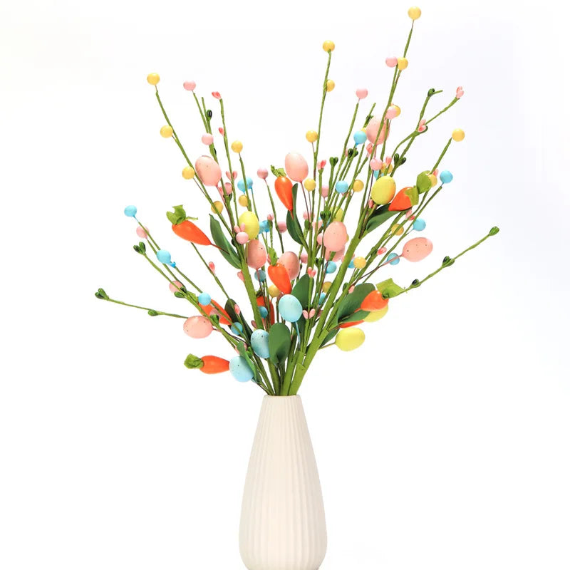 décoration florale artificielle pour Pâques et printemps