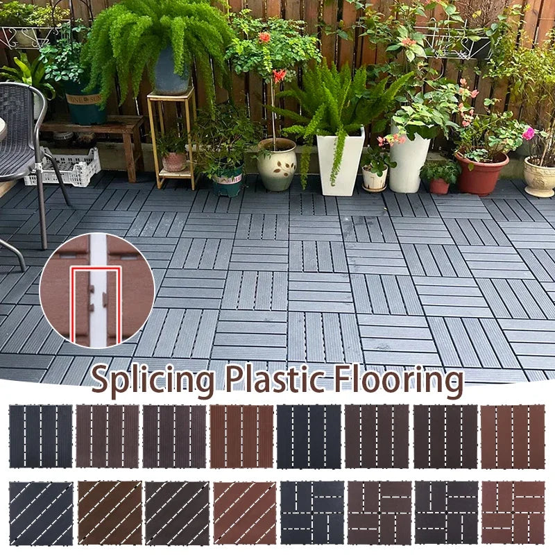 Dalle de sol clipsable plastique 30x30 terrasse balcon