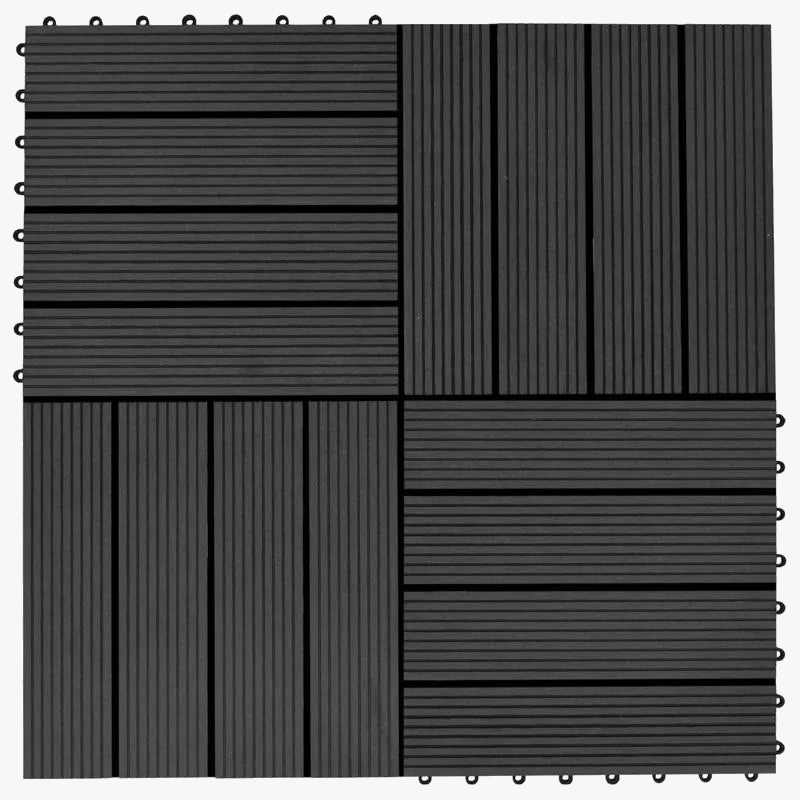 Dalles terrasse bois composite 30x30 emboitables lot 22