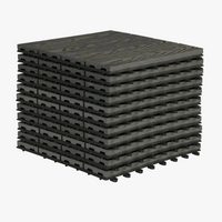 dalles terrasse clipsables wpc effet bois 30x30 1m2