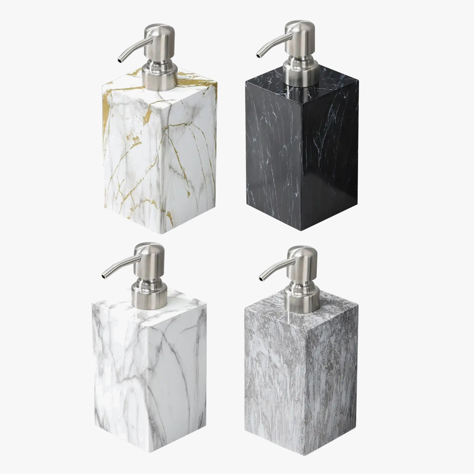 distributeur de lotion en résine durable pour salle de bain