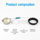encastré led spot anti-éblouissement aluminium projecteur à intensité variable