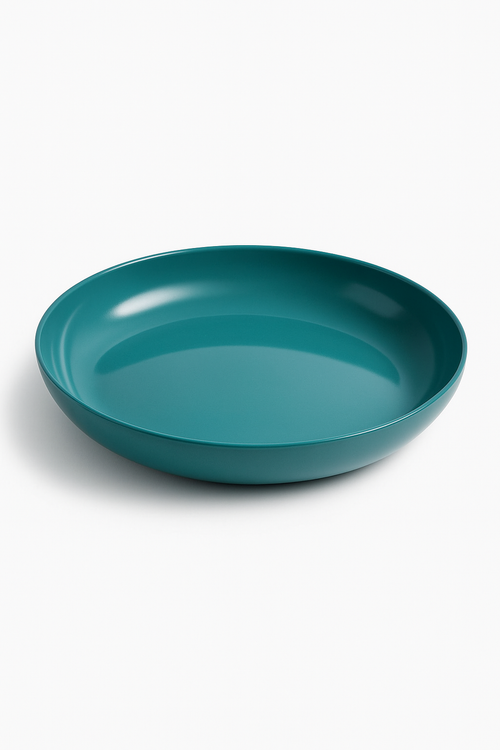 Ensemble 4 assiettes creuses plastique motif ble cuisine