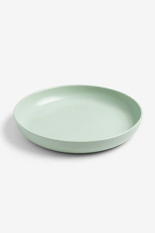 Ensemble 4 assiettes creuses plastique motif blé legeres