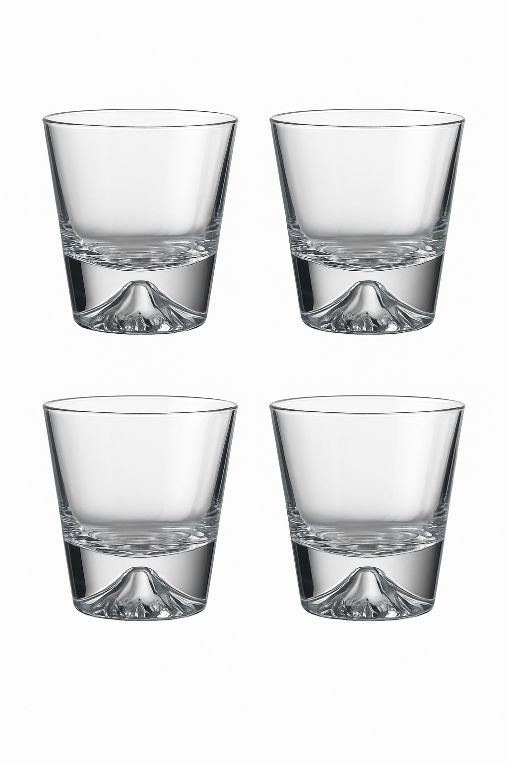 Ensemble 4 verres motif mont fuji montagne 310ml