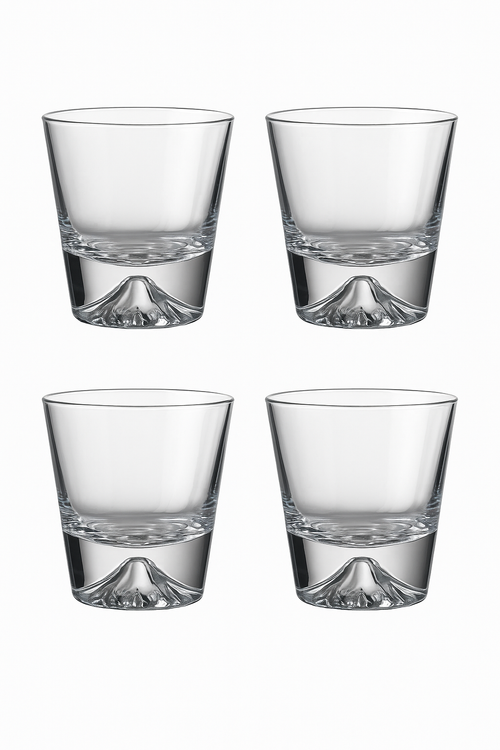 Ensemble 4 verres motif mont fuji montagne 310ml