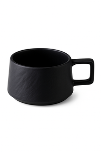 Ensemble tasse assiette céramique design minimal résistant chaleur