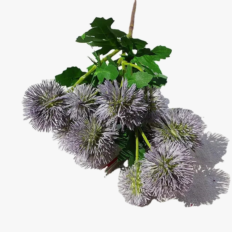 fleurs artificielles en boule de ginseng décoratives en plastique