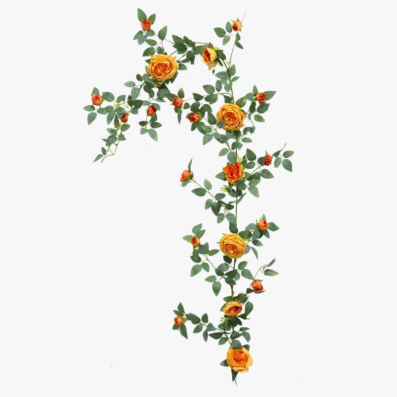 Fleurs artificielles en soie roses vignes décoration florale élégante