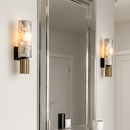 FSS moderne chinois marbre applique cuivre lumière luxe naturel marbre applique Villa allée couloir chambre étude applique