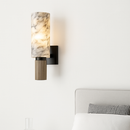FSS moderne chinois marbre applique cuivre lumière luxe naturel marbre applique Villa allée couloir chambre étude applique