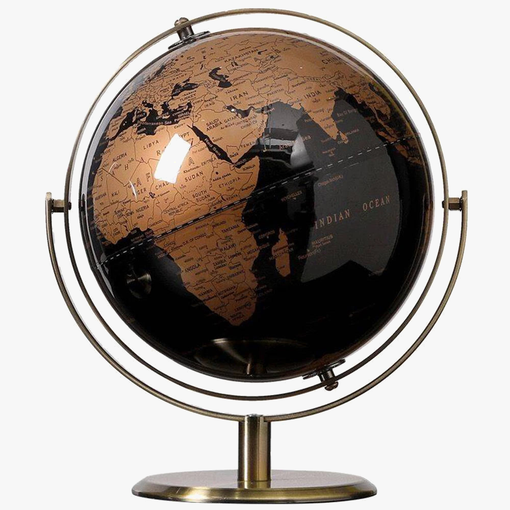 globe terrestre rétro pour décoration et apprentissage créatif