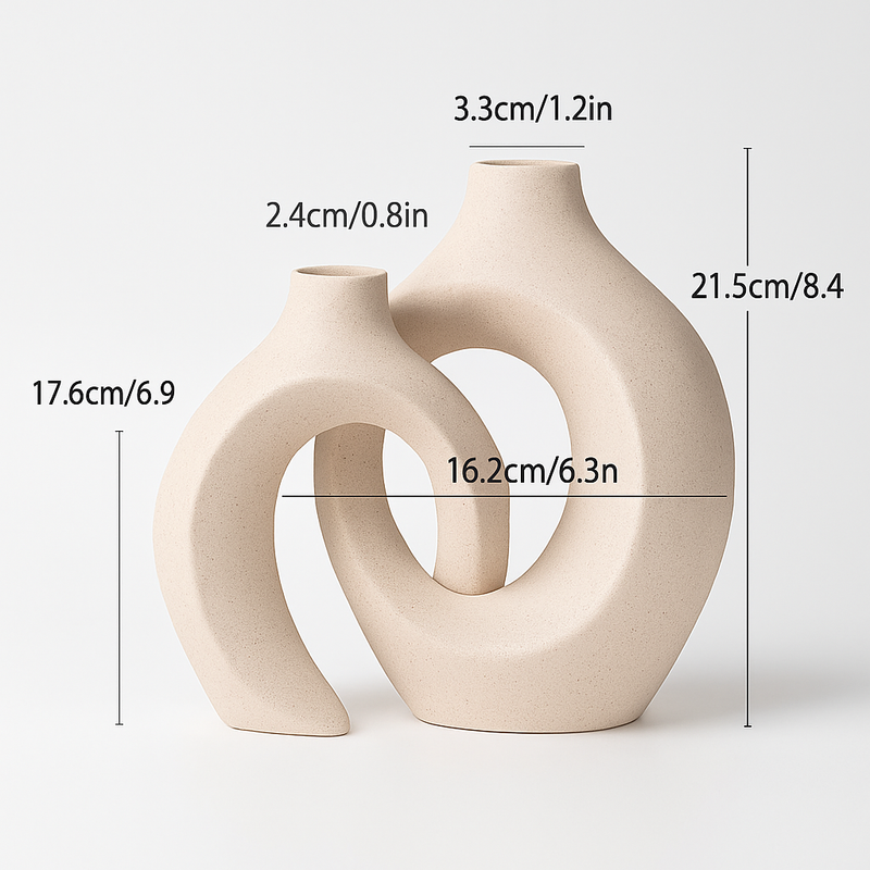 grand vase décoratif en céramique pour un intérieur moderne et élégant