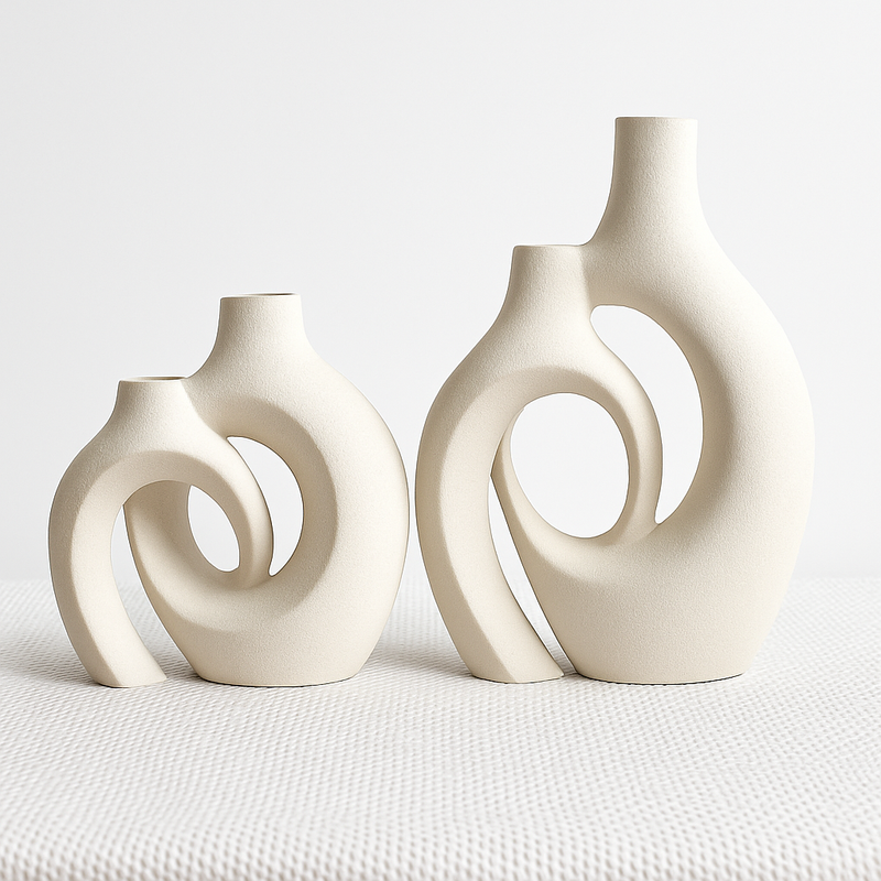 grand vase décoratif en céramique pour un intérieur moderne et élégant