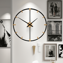 grande horloge murale design silencieuse pour décoration intérieure