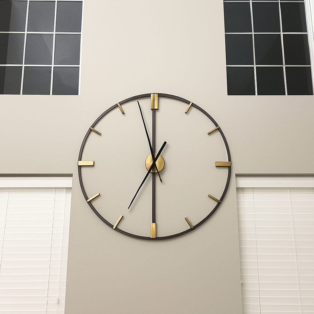 grande horloge murale design silencieuse pour décoration intérieure - vue 7 sur 7
